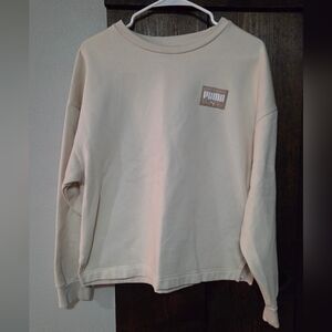 Puma Women's Cream Crewneck Sweatshirt